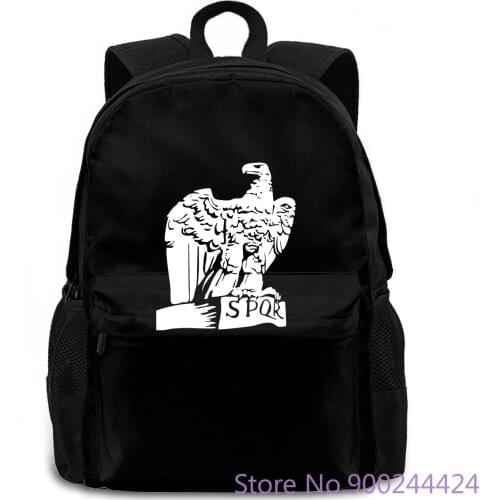 Ultras Lazio Ssl Spqr Eagle Brand Printed women men backpack laptop travel school adult student