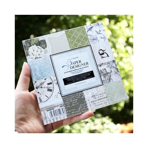 DIY fresh Hydrangea macrophylla Scrapbooking paper pack of 26 sheets handmade craft paper craft Background pad