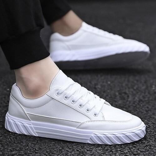 Student school leather sneakers boys casual shoes for men comfortable sneakers clasiic tenis 2021 fashion