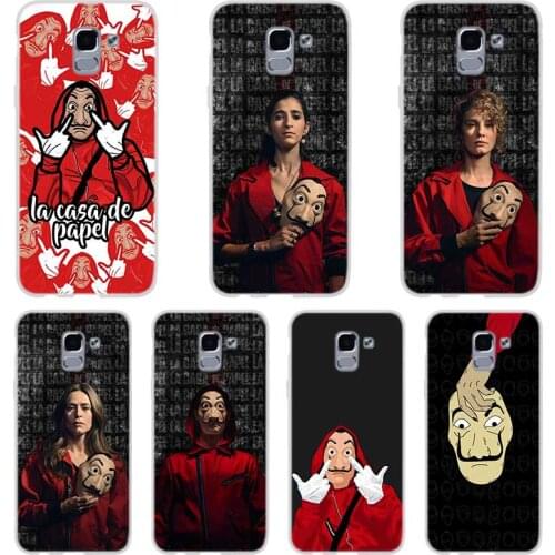 Phone case For Samsung Galaxy J6 J4 J8 Plus J7 2018 J3 J5 J7 Prime Pro 2017 2016 Covers Hot Spain TV The Casa of papel Silicone