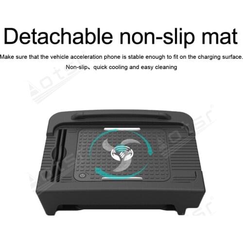 QI Wireless Charge Special On-board Charge Phone Charge Panel Android For Audi Q5L 2018 2019 Car Pad Non-slip Qi Car Accessories