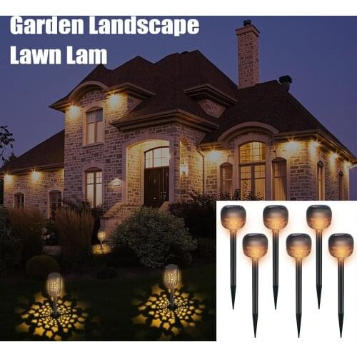 Solar LED Light Outdoor Landscape Lighting Warm light Garden Solar Spotlights Courtyard Lawn Lamp In-Ground IP65 Waterproof