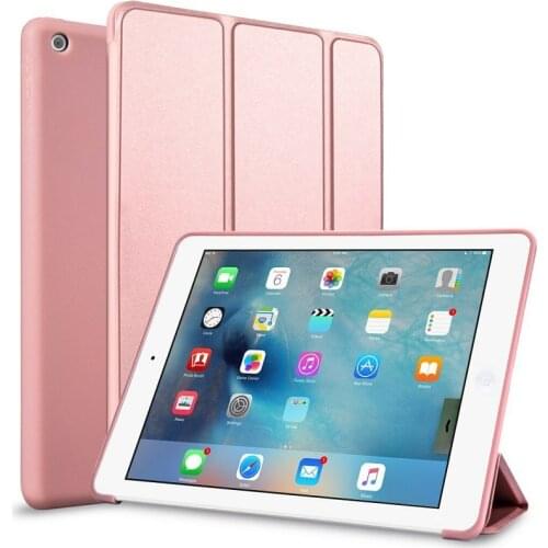 Utral-Slim Protective Coque for iPad 2017 2018 9.7 Case Smart Folding TPU Flip Cover for iPad 2018 5th 6th Smart Flip Cover