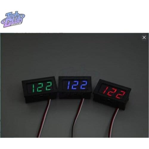 DC5V-120V LED digital display Voltmeter Voltage Meter Two-wire 0.56 Inch DC Digital Display Voltmeter Detector Tester