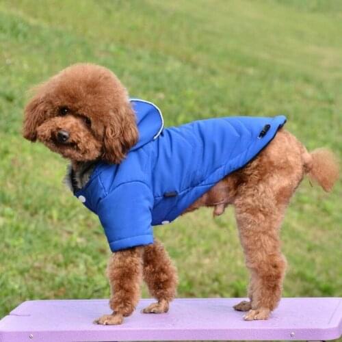 A Reflective Dog Clothes Winter Warm Pet Dog Jacket Coat Puppy Chihuahua Clothing Hoodies For Small Medium Dogs Puppy Outfit