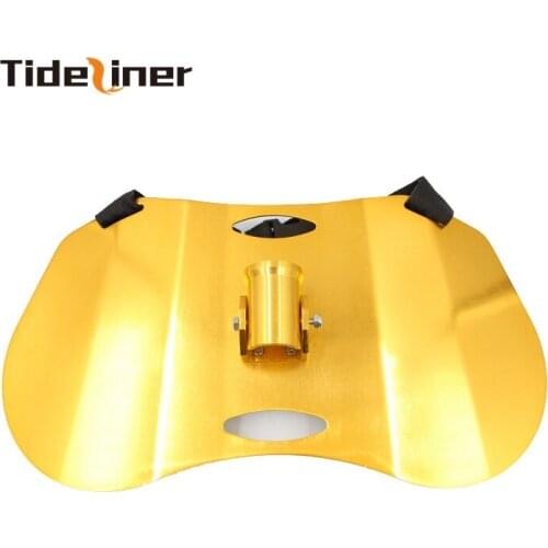 Gold aluminium boat jigging fishing rod holder for boat jigging surf carp trolling rod fishing belt gimbal fishing tools