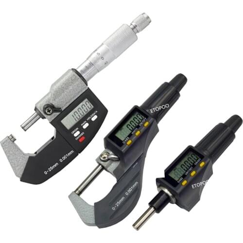 0-25mm Digital Micrometer Eectronic Micrometer 0.001mm Micron Outside Micrometer Caliper Gauge Measuring Tools Cheapest Price