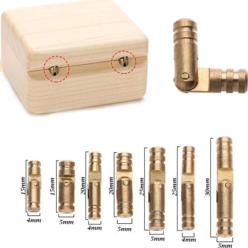 10Pcs/pack Pure Copper Wooden Box Folding Connector Jewelry Box Wine Wooden Box Supplies Hidden Invisible Bucket Hinge