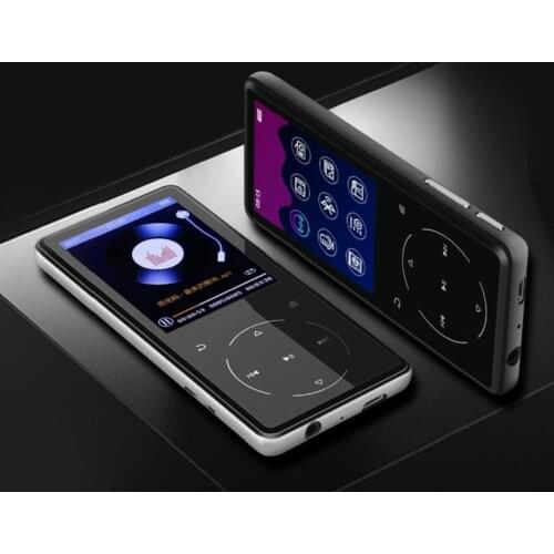 5pcs/lot New Metal Bluetooth MP3 Player 32GB Built-in Speaker with 2.4 inch Screen Support FM,Recording,E-Book,Clock