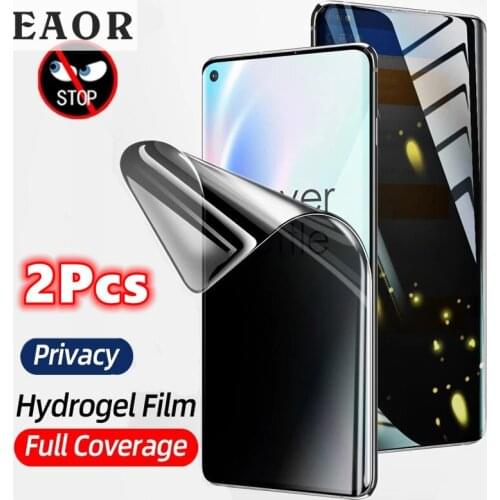EAOR 1-3PCS Full Cover Anti-Spy Hydrogel Film for Samsung Galaxy S21 S20 Ultra S20+ S21+ S10+ Privacy Screen Protector Soft Film