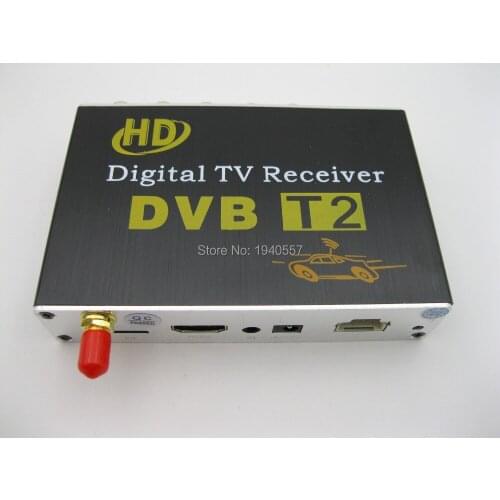 HD mobile digital Car DVB-T2 Mobile DIGITAL TV TUNER RECEIVER for Russia, Thailand, Columbia, Indonesia, Singapore