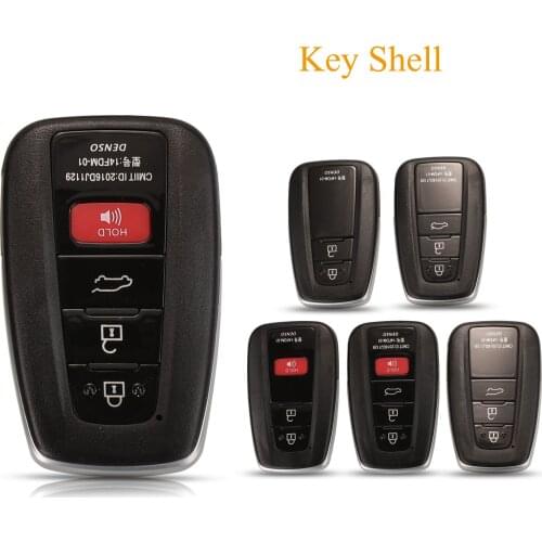 Kutery 2/3/4 Buttons Replacement Remote Car Key Shell Case Fob For Toyota RAV4 Camr C-HR 2018 2019