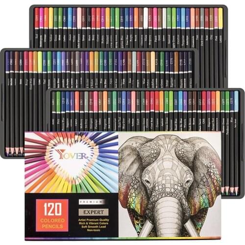 120 Colors High Quality Wood Oil Colored Pencils Professional Set Artist Painting For Drawing Sketch School Art Supplies