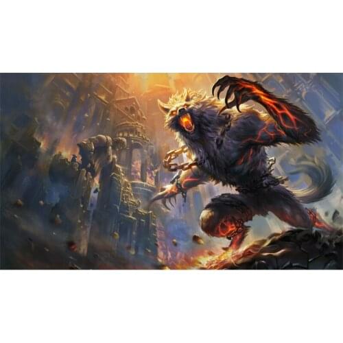 Full Square Drill 5D DIY Werewolf art picture diamond painting Cross Stitch 3D Embroidery Kits home decor H50