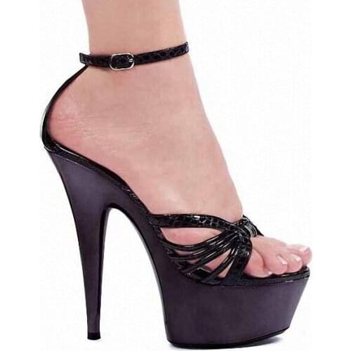 Thick bottom club DJ shoes in Europe and the appeal for womens shoes Non-slip anti-perspiration sandals 15 cm Dance Shoes