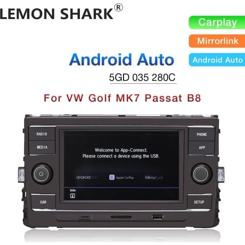 LEMON SHARK 280C Android Auto Car Radio MIB 6.5" Carplay Mirrorlink For VW Lamando GOLF MK7 Passat B8 Tiguan L New Octavia