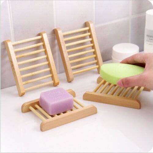 Natural Craft Wood Soap Dish Bath Shower Plate Durable Portable Soap Tray Holder Bathroom Accessories Home Storage Organizer