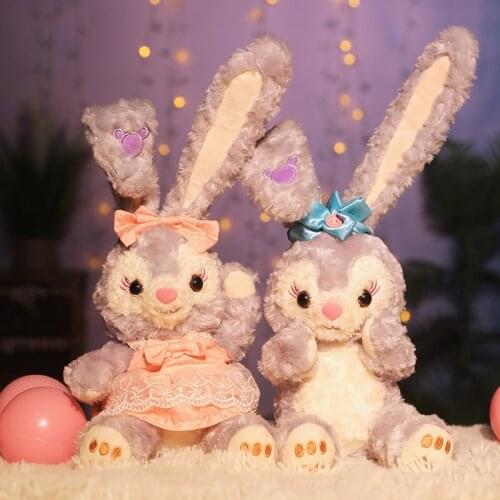 2021 New Plush Rabbit Dolls Stuffed Animal Kids Toys Baby Girls Birthday Christmas Gift Foldable Ears Rabbit Soft Toys