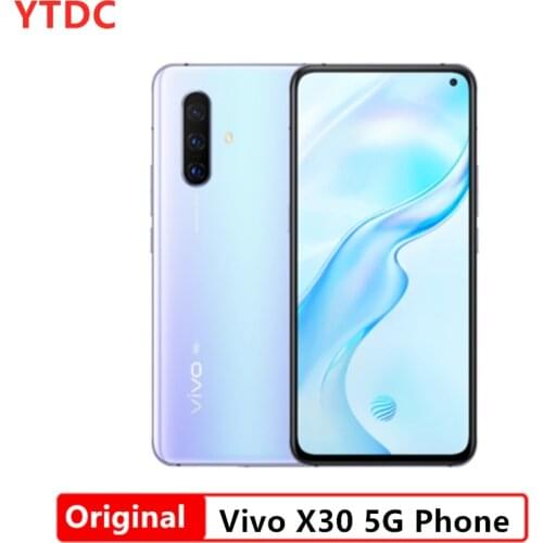 Original Vivo X30 5G 8GB RAM 256GB ROM Smart phone 6.44‘’ XDR Screen 4350mAh Battery 33W Fast Charge 64MP Triple Rear Camera 5G