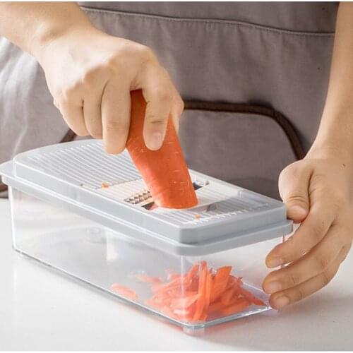 Vegetable Slicer With Stainless Steel Blades Cutter Maker Kitchen Vegetable Graters Tools