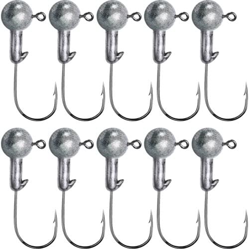 Lot/box Lead Jig Head Fishing Hook Soft Lure High Carbon Steel Fishhooks Jigging for Fishing 1g 3.5g 5g 7g 10g