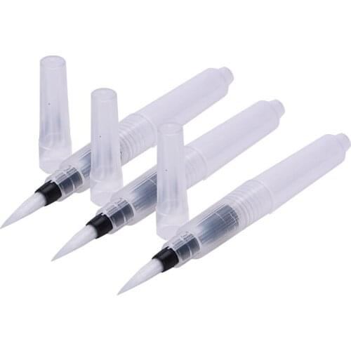 3pcs Pilot Ink Pen for Water Brush Watercolor Calligraphy Drawing Painting Tool Nylon brush tip with refillable reservoir