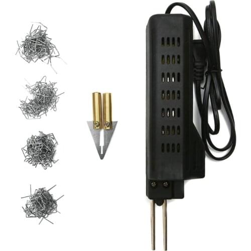 US Plug Stapler Bumper Fender Fairing Weld Gun Plastic Repair Tool Kit for Car Drop shipping