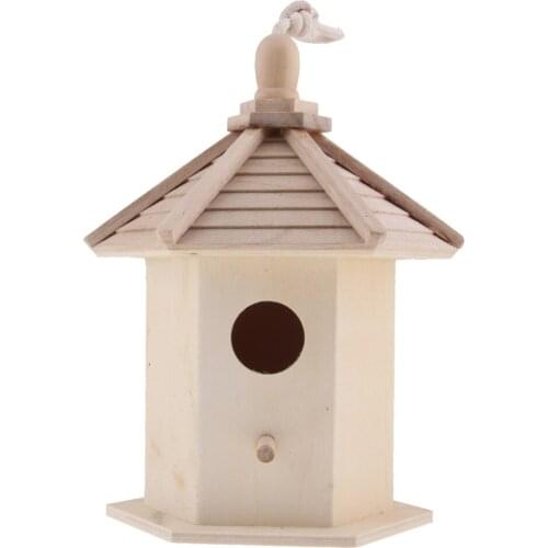 Traditional Novelty Hanging Bird Nesting Box Nest Boxes House Garden Birds