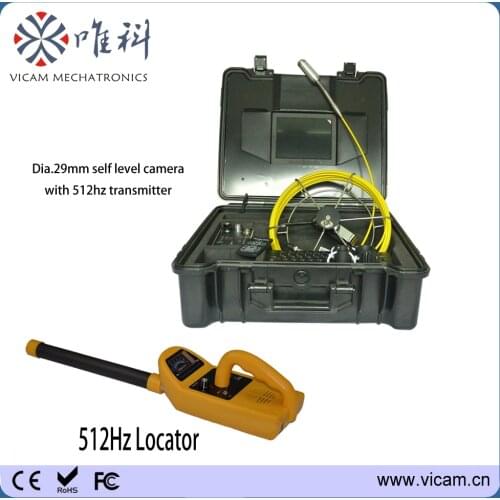 Vicam Mechatronics pipe inspection camera for sale 30m/100ft sewer cameras with 29mm 512hz transmitter camera and pipe locator