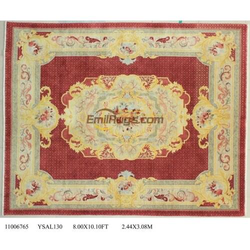 Hand-knotted Rug Vintage Hand Made Savonnerie Pattern Wool Rug Carpet Hand Knotted Carpet New Listing Museum