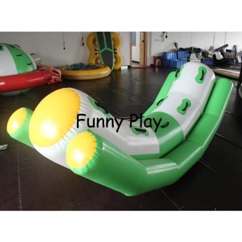 Water toys inflatable water floating totter,inflatable water seesaw,inflatable seesaw for kids single line double lines