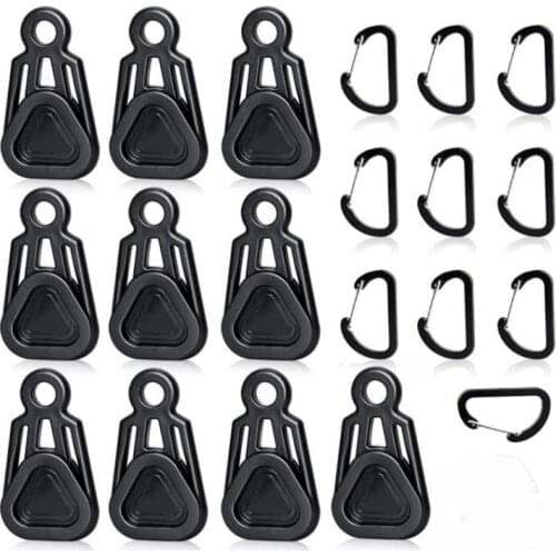 10 Pieces Tarp Grabbers Awning Banner Waterproof Cloth Tarp Clip,Tent Fixed Clip Buckle Windproof Rope Tightening Buckle
