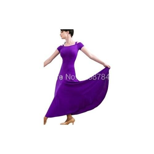 New 4 Colors High Quality Women Dancing Dress Elegant Ballroom Dance Dress Free Shipping Ballroom Dance Dresses