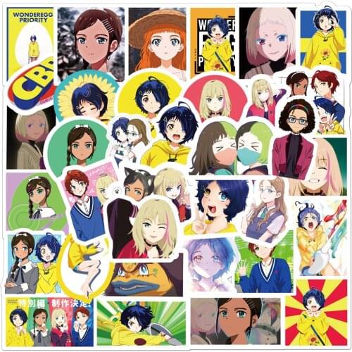10/30/50PCS Animation WONDER EGG PRIORITY Anime Stickers Laptop Guitar Luggage Phone Waterproof Graffiti Sticker Decal Kid Toys