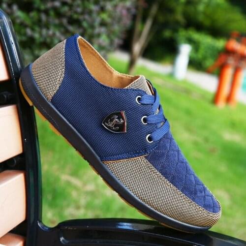 2019 Shoes Men Flats Canvas Lace Up Shoes Breathable Men Casual Shoes Fashion Sneakers Men Loafers Wholesale Men 39 S Shoes