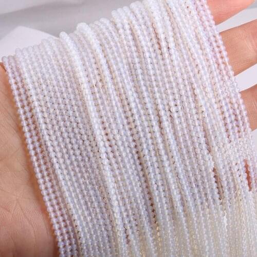 2020 New Wholesale Natural Stone Beads Egg Stone Beads for Jewelry Making Beadwork DIY Bracelet Accessories 2mm 3mm