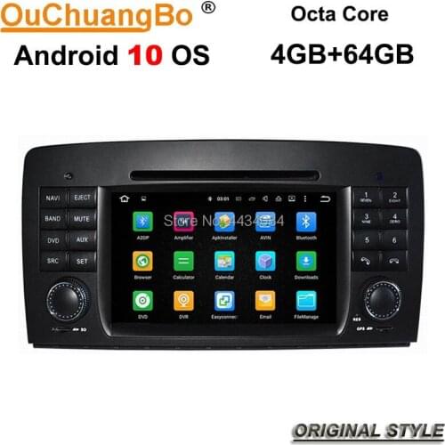Ouchuangbo autoradio gps stereo android 10 for MB Benz R W251 2006-2012 with BT wifi mirror link 8 Cores 4+64 original style