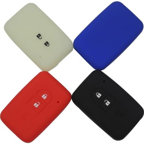 Kutery 10pcs/lot 2 Buttons Key Case Silicone Protect Shell For Nissan Qashqai Micra Juke X-Trail