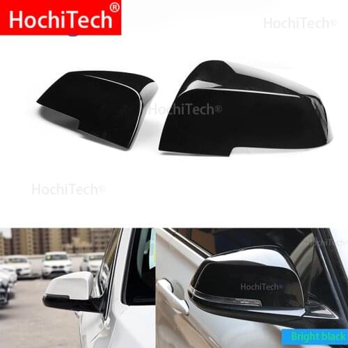For BMW i3 i3S series 2014-2018 Replace the original car rear mirror cover bright black mirror cover