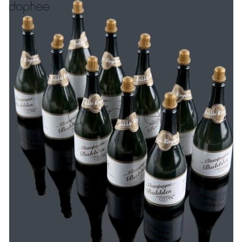 Dophee 10pcs/lots Bubble Bottles for wedding party supplies baby favors wedding decoration Empty Bubble Soap Bottles
