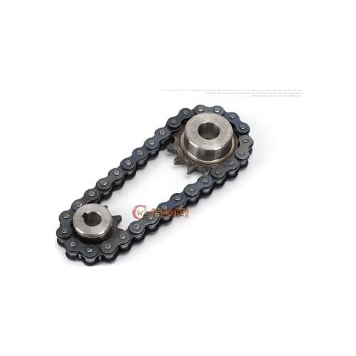 Deceleration motor gear chain transmission parts/speed 40 w ~ 250 w small wheel inner hole 15 key slot 5