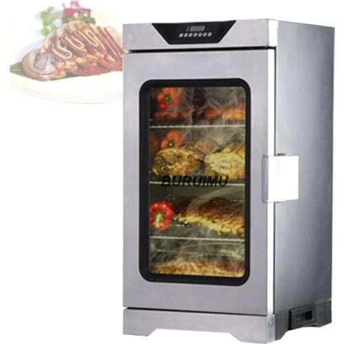 Stainless Steel Electric Smoker Chicken Sausage Machine Smoking Fish Oven Manufacturer Smoke Meat Maker