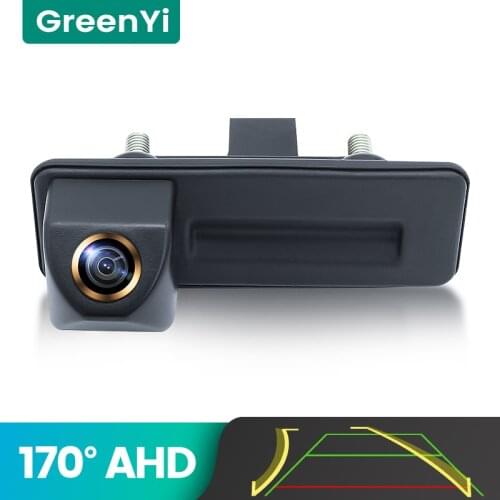 GreenYi 170° AHD Trajectory Car Rear View Camera For Skoda Roomster Fabia Octavia Yeti Superb Audi A1 A3 Reverse Reversing 4Pin