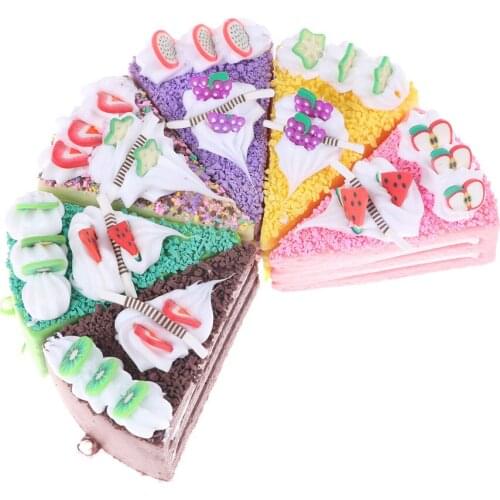 Colorful Slow Rising Squishy Cake Fridge Magnet Whiteboard Magnets Soft Bread Artificial Fake Kid Toy Foods Children Gifts