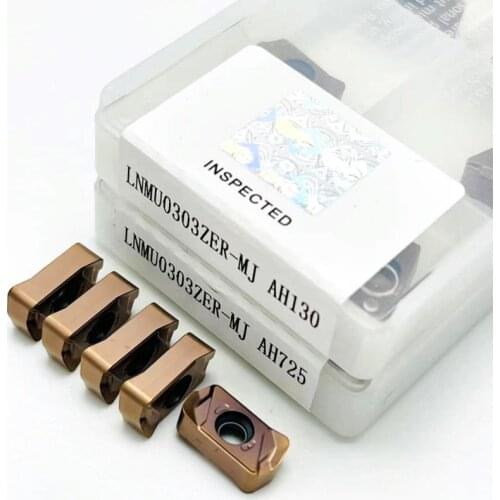 LNMU0303ZER MJ AH725 AH130 Double-sided fast-feed open rough milling insert hardened hard metal turning tools milling tool