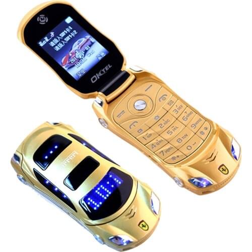 Newmind F15 Car Model Flashlight Dual Sim Cards Mp3 Mp4 FM Radio Recorder Flip Cellphone Car Model Mini Cell Mobile Phone P431