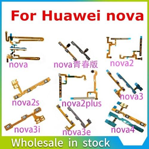 New Volume Button Power Switch On Off Button Flex Cable For Huawei nova nova2 2s 2plus 3 3i 3e 4