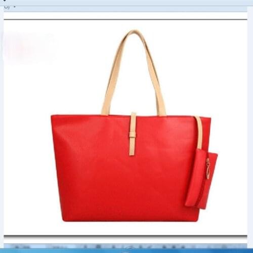 New handbag belt buckle handbag womens shoulder bag large-capacity coin purse handbags