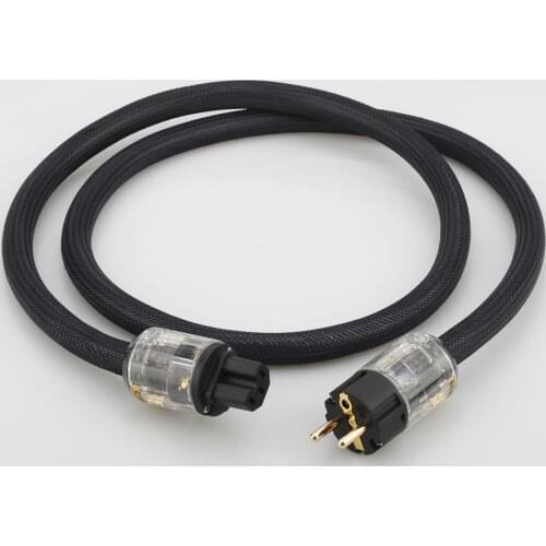 New Hi-End copper mains AC power cable hifi audio EU power cord schuko power cable with P-029E power plug connector