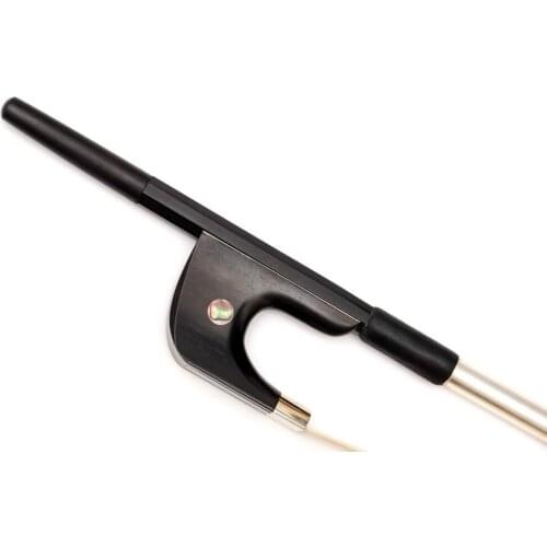 Silver Mounted Double Bass Carbon Fiber Bow for Black Color FP8014